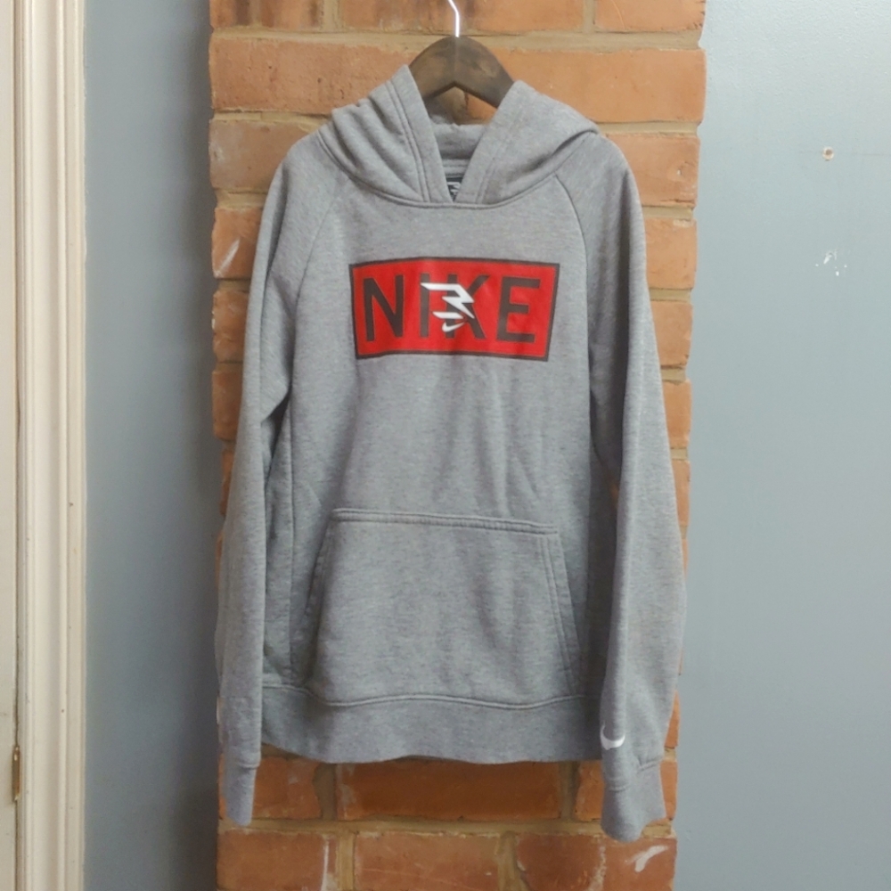 Nike 3BRAND by Russell Wilson Youth Plate Logo Pullover Hoodie Size Medium